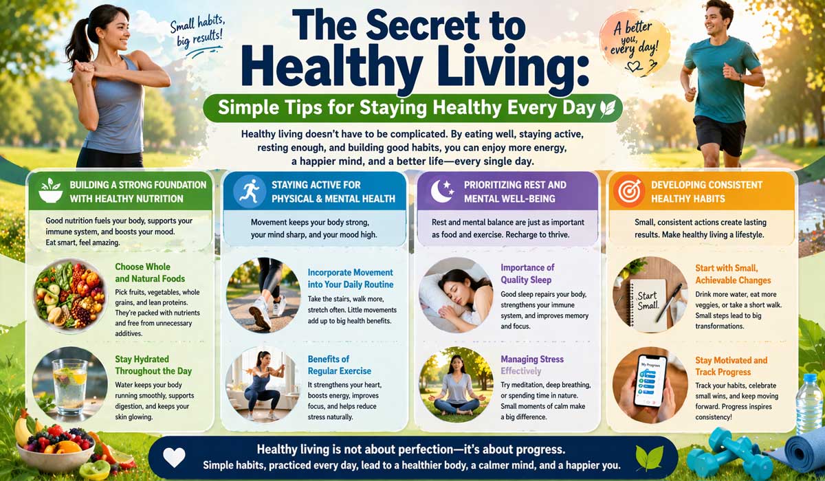 The Secret to Healthy Living: Simple Tips for Staying Healthy Every Day